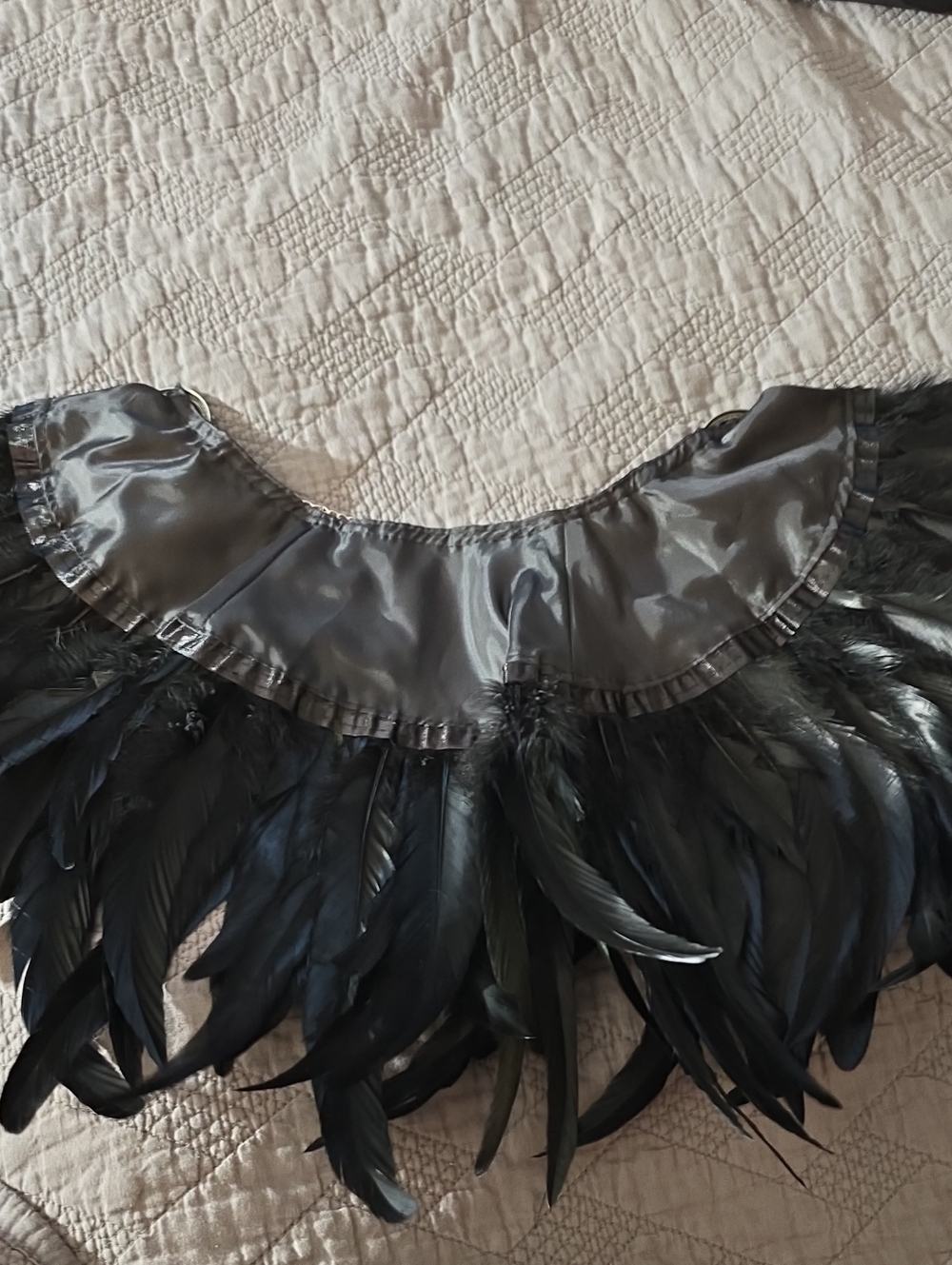 Feather Collar With Chain Closure - Picture 4 of 5